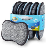 Multi-Purpose Sponges Kitchen by Scrub-it - Non-Scratch Microfiber sponges for Cleaning, Along with Heavy Duty Scrubbing Power - Reusable Dish Sponge