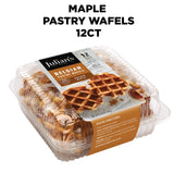 Julian's Recipe Golden Maple Pastry Wafels, 12/1.94 oz - Made in Belgium