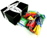 Ritter Sport Assorted Mini Chocolate Squares, 1 lb Bag in a BlackTie Box