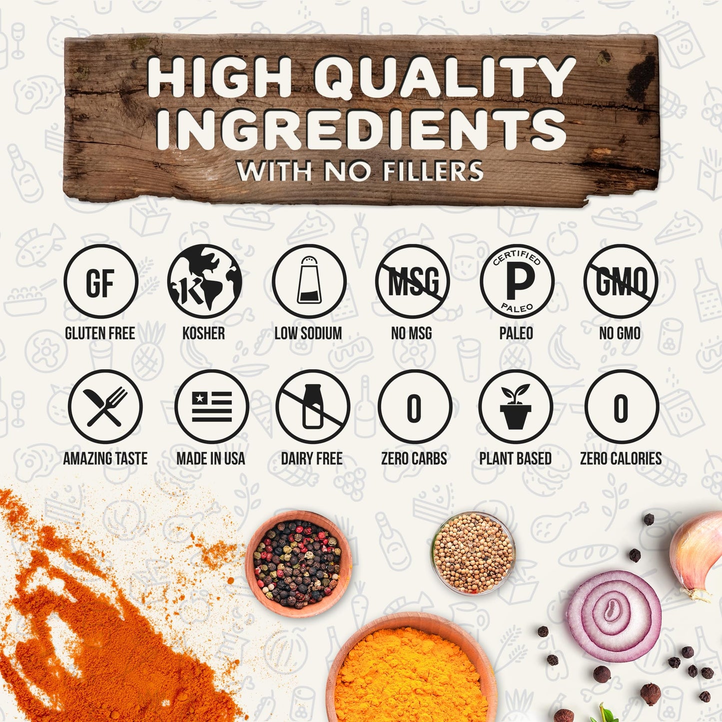 Classic Combo Pack of 2 Herb, Spice and Seasoning Gift Set - Everything, Garlic Lovers - Premium All Natural & Healthy Spice Blend - Low Sodium