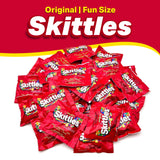 Skitles Original Fun size Chewy Candy 3 Pounds Approx 105 pouches - Skitles Bulk Candy - Bite Size Skitles Candy with Natural & Artificial Flavors