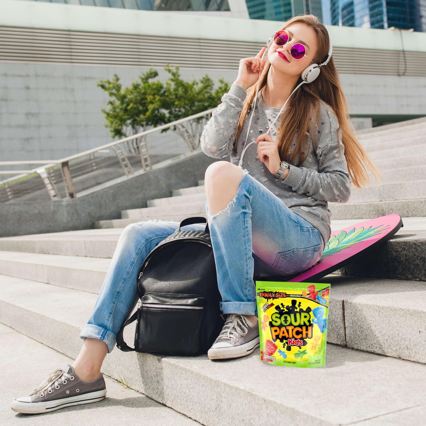SOUR PATCH KIDS Soft & Chewy Gummy Candy, Family Size, Bulk Candy, 1.8 lb