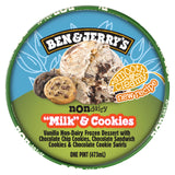 Ben & Jerry's Non-Dairy "Milk" & Cookies Vanilla Frozen Dessert Certified Vegan Pint 16 oz