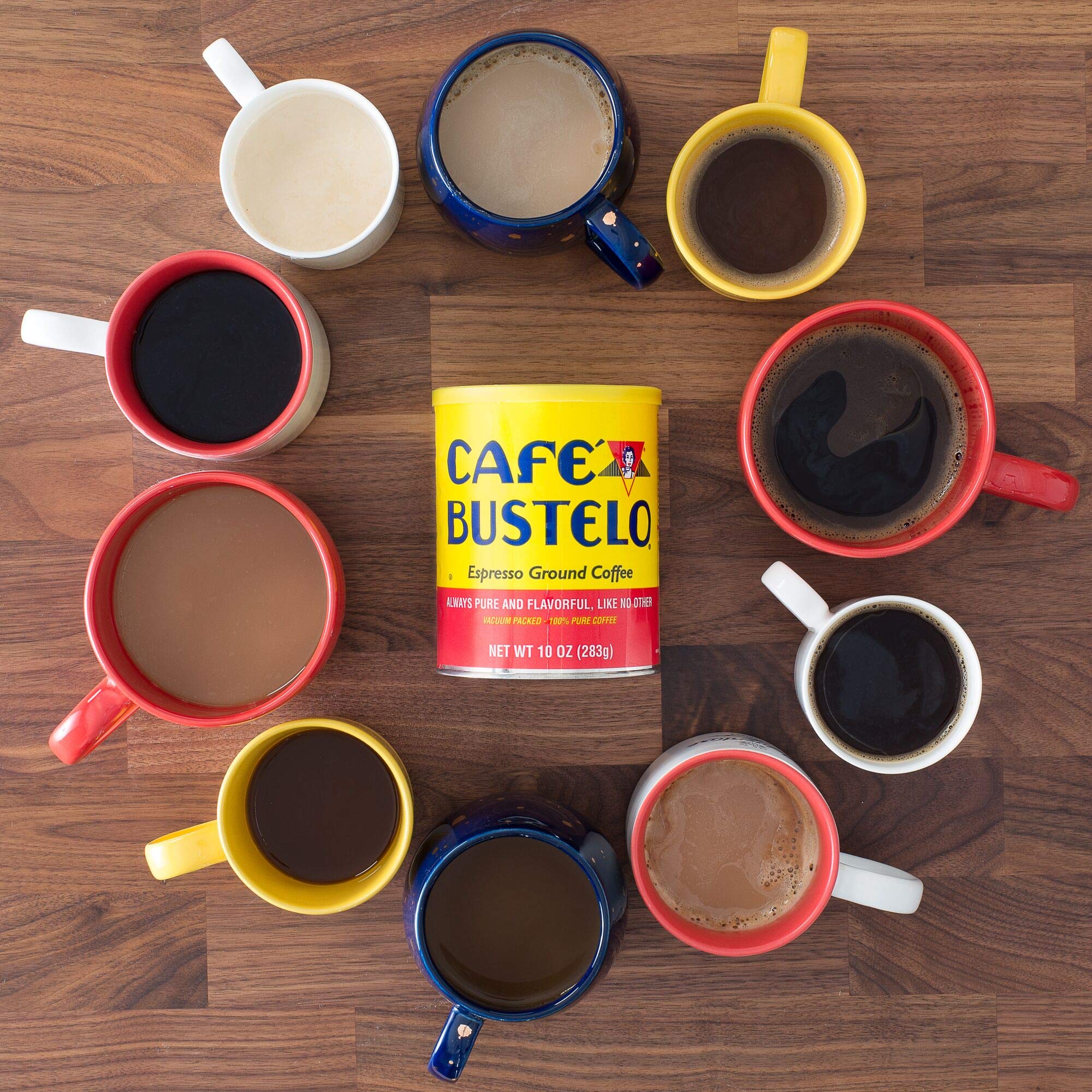 Café Bustelo Espresso Dark Roast Ground Coffee, 10 Ounces (Pack of 12)