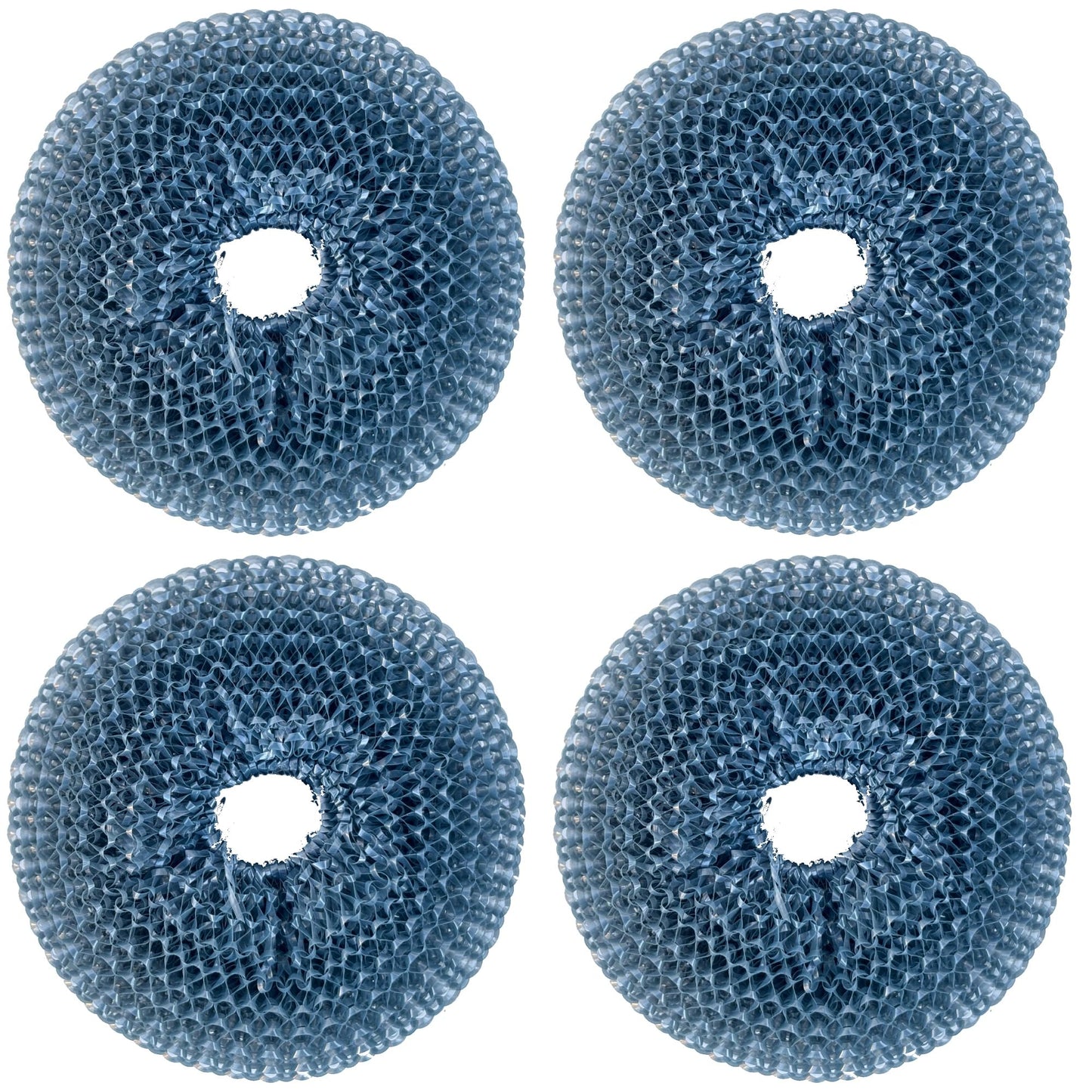 Dish Brush with Soap Dispenser,4X Pet Sponge, Kitchen Scrub for Dishes Pots Pans Sink Cleaning, Sponge Scrubber Holder Set (Grey Handle & Sponge) Dish