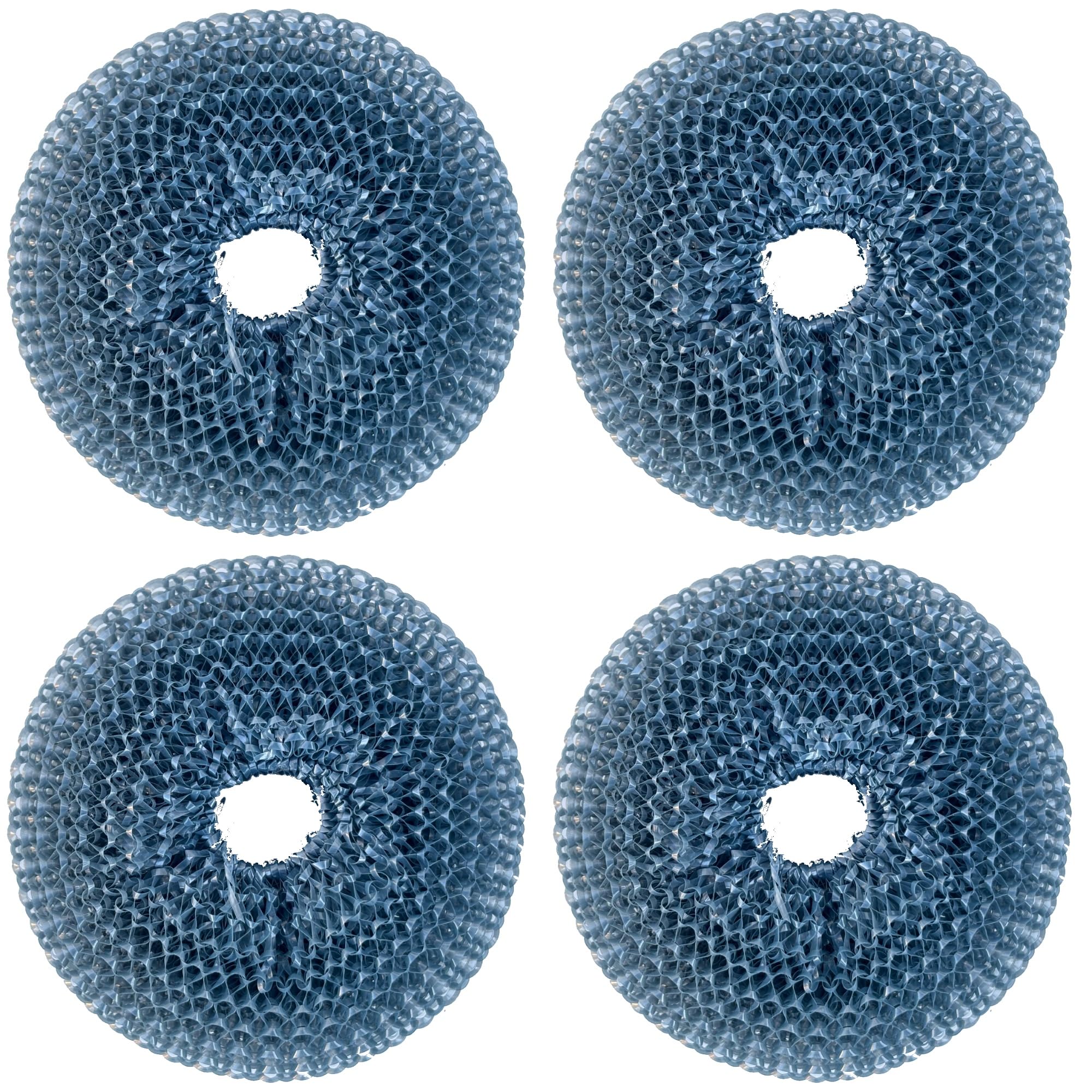 Dish Brush with Soap Dispenser,4X Pet Sponge, Kitchen Scrub for Dishes Pots Pans Sink Cleaning, Sponge Scrubber Holder Set (Grey Handle & Sponge) Dish