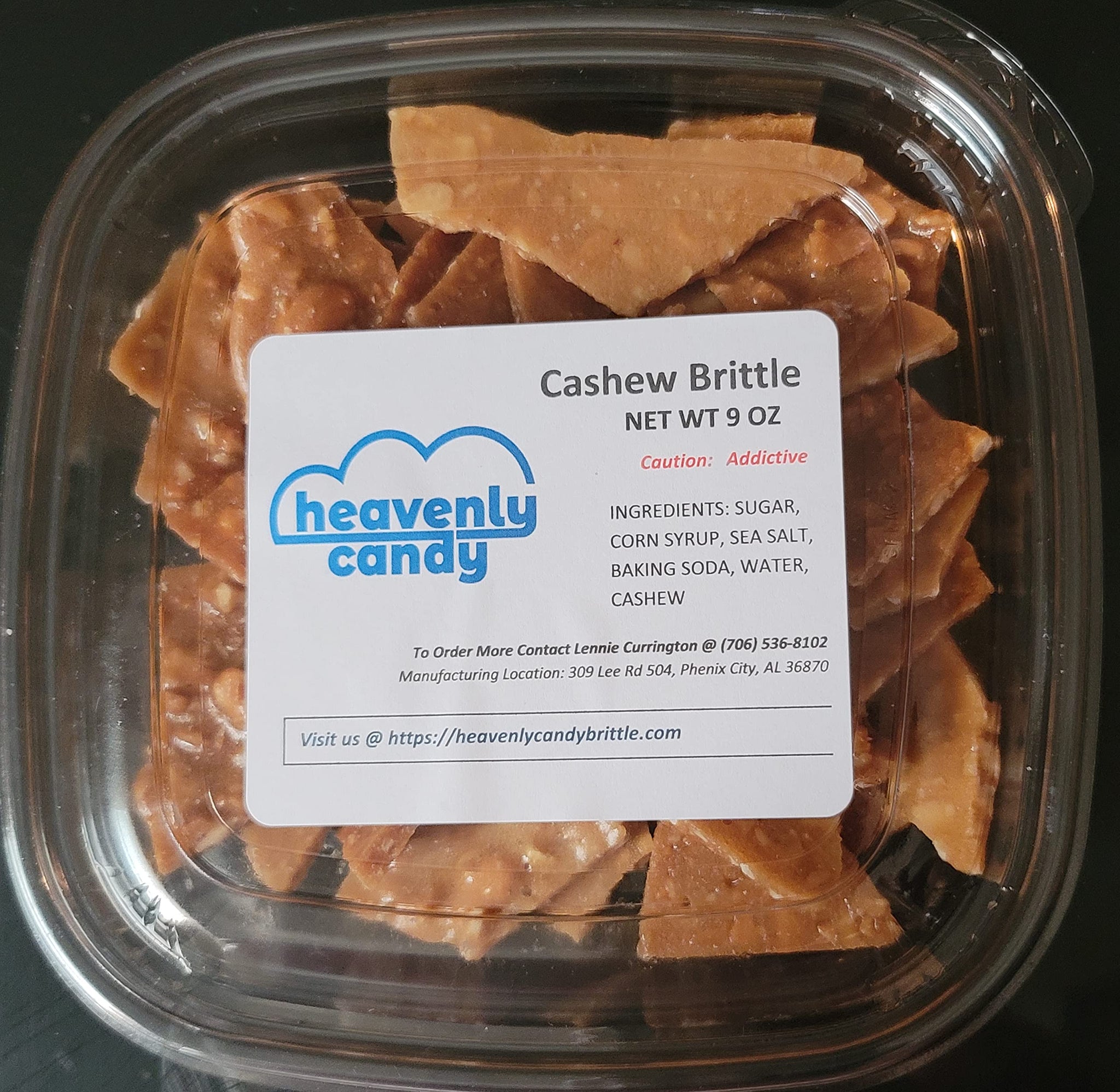 Heavenly Candy Cashew Brittle