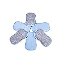 LTWHOME Dual Sided Microfiber 2 in 1 Washing Up Pad Scrubbers and Sponges (Pack of 6)