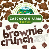 Cascadian Farm Organic Brownie Crunch Cereal, Gluten Free, Whole Grain and Made with Real Cocoa, 12.4 oz