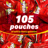 Skitles Original Fun size Chewy Candy 3 Pounds Approx 105 pouches - Skitles Bulk Candy - Bite Size Skitles Candy with Natural & Artificial Flavors