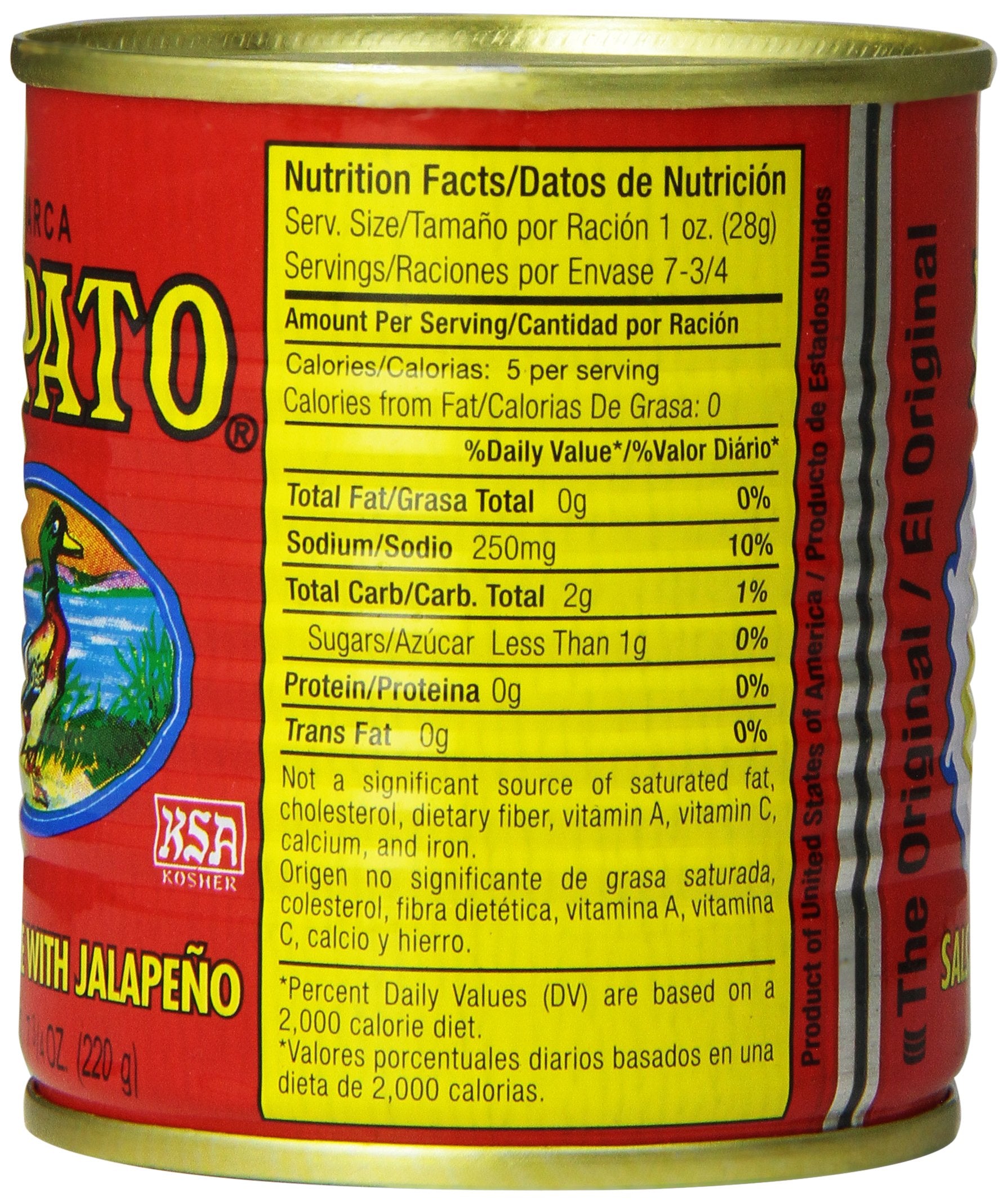 El Pato Tomato Sauce with Jalapeno, 7.75 Ounce (Pack of 24)