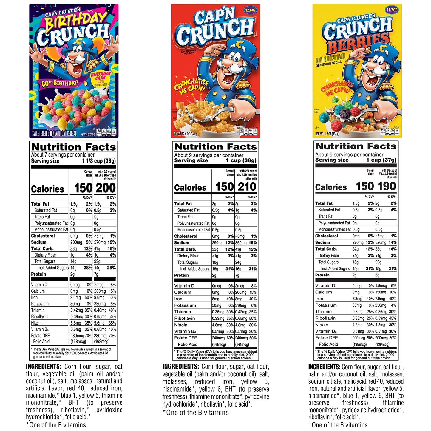 Cap'n Crunch Birthday Mix 42.3oz (4 Pack)