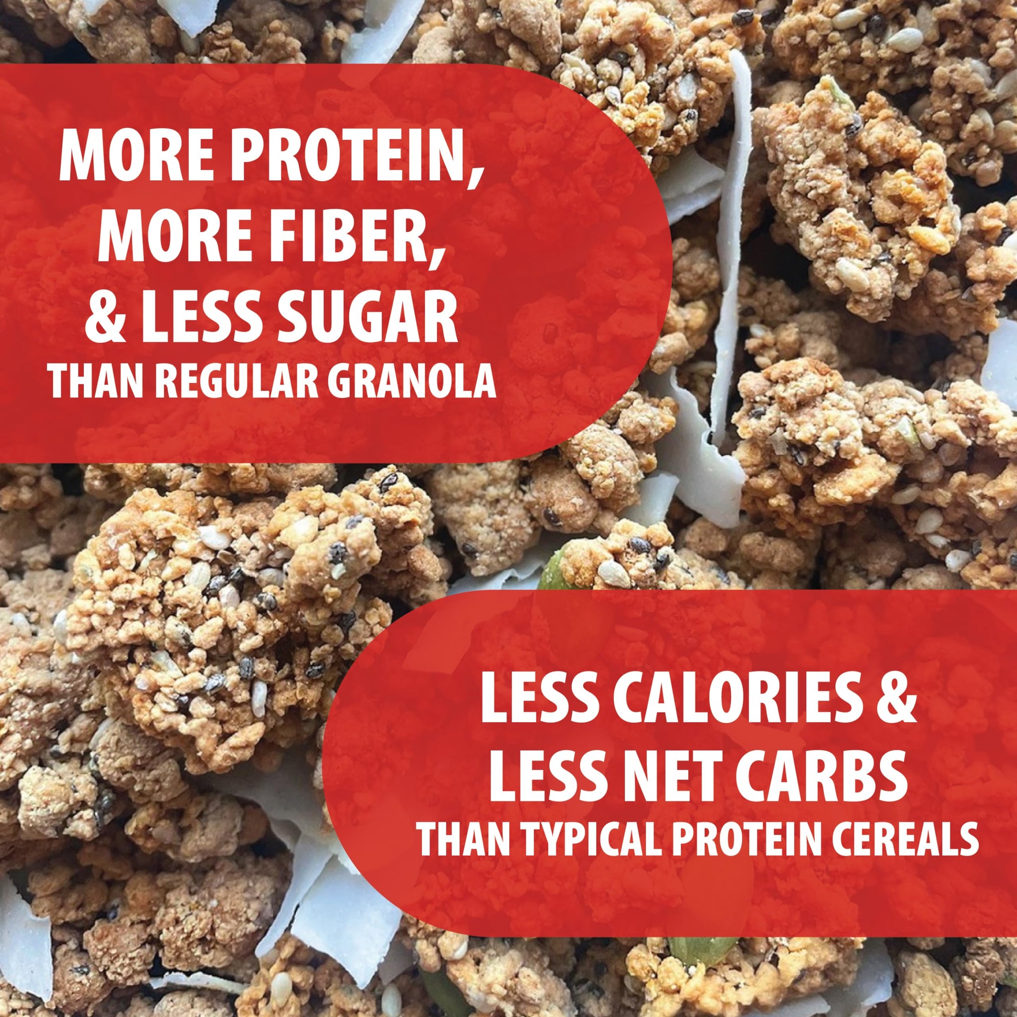 Julian Bakery® ProGranola® Cereal | Peanut Butter Cluster | 12g Protein | 2 Net Carbs | Gluten-Free | Grain-Free | 3 Pack