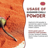 Spicy World Kashmiri Chili Powder Red 7 Ounce Resealable bag | All Natural Low Heat, Chili Powder - Red Pepper Powder