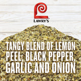 Lawry's Lemon Pepper Seasoning, 20.5 oz - One 20.5 Ounce Container of Lemon Pepper Blend to Add a Burst of Fresh Flavor to Vegetables, Fish, Seafood
