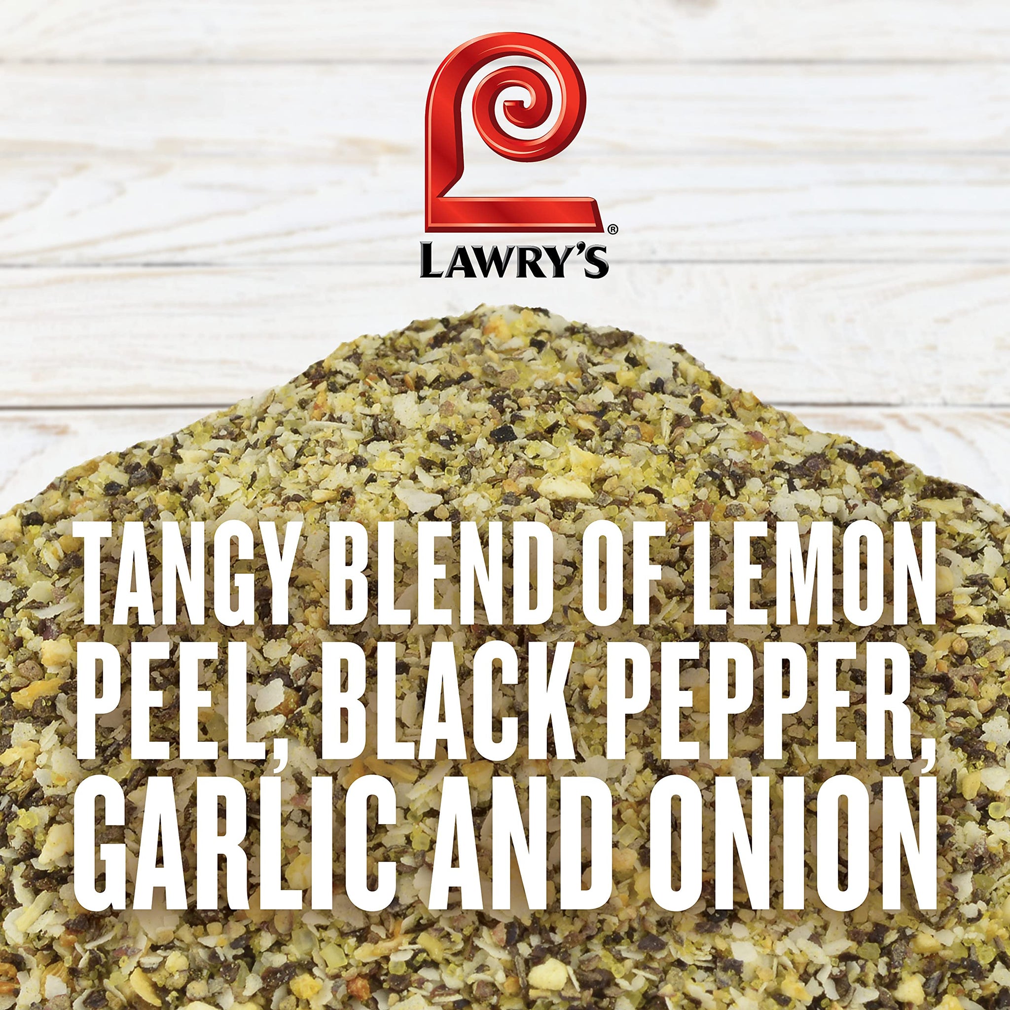 Lawry's Lemon Pepper Seasoning, 20.5 oz - One 20.5 Ounce Container of Lemon Pepper Blend to Add a Burst of Fresh Flavor to Vegetables, Fish, Seafood
