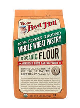 Bob's Red Mill Organic Pastry Flour Whole Wheat 5 lb, 80 Ounce
