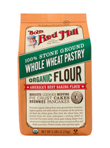 Bob's Red Mill Organic Pastry Flour Whole Wheat 5 lb, 80 Ounce