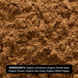 Frontier Co-op Organic Five Spice Powder, 1-pound Bulk Bag, Cinnamon, Fennel Seed, Cloves, Star Anise & White Pepper, Non GMO