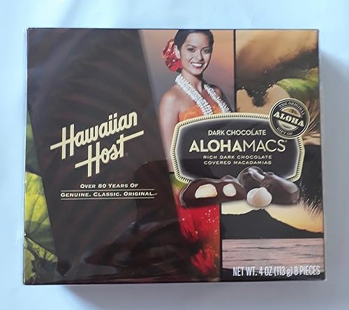 Hawaiin Host Dark Chocolate Alohamacs 4 oz (1 (4 oz))