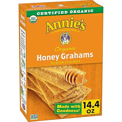 Annie’s Homegrown Organic Honey Graham Cracker Bricks 14.4 oz (Pack of 4)