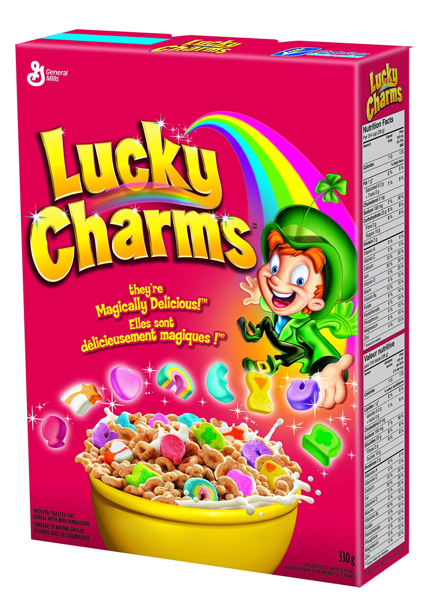 Lucky Charms Cereal/ Marshmallows, 330g/11.64oz{Imported from Canada}