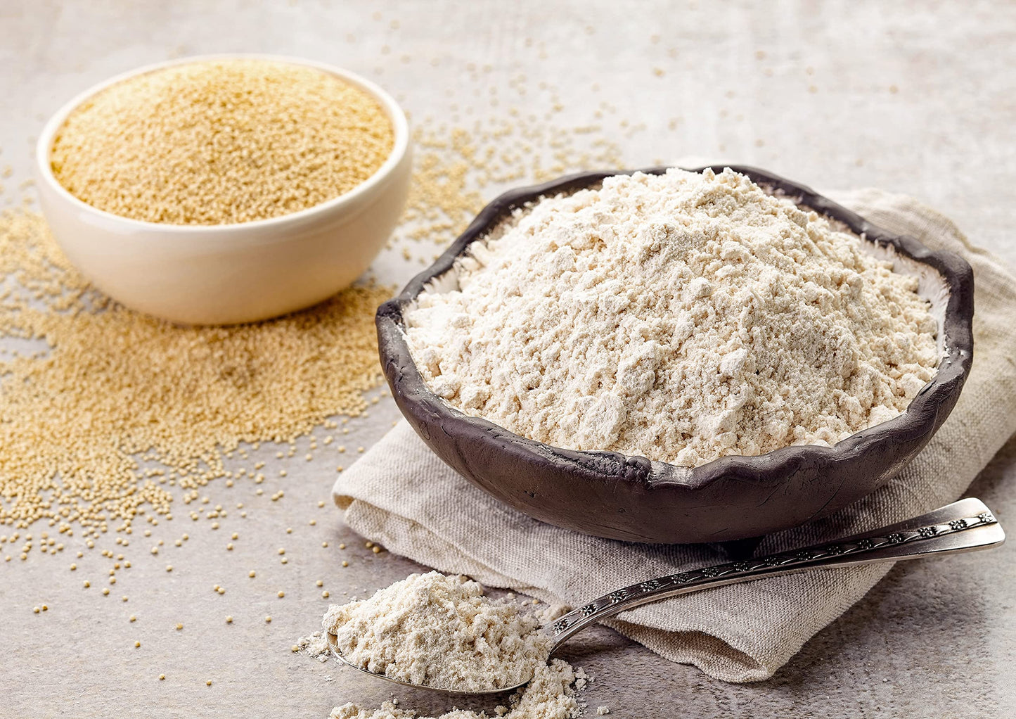 Food to Live Gluten Free Organic Amaranth Flour, 4 Pounds - Non-GMO Whole Grain Flour, Vegan Fine Meal, Bulk Powder. High in Fiber, Protein. Great