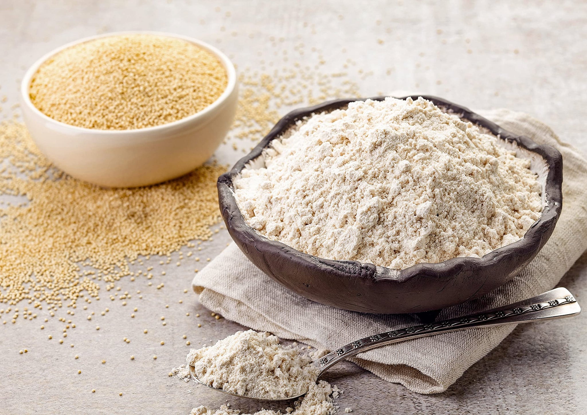 Food to Live Gluten Free Organic Amaranth Flour, 4 Pounds - Non-GMO Whole Grain Flour, Vegan Fine Meal, Bulk Powder. High in Fiber, Protein. Great