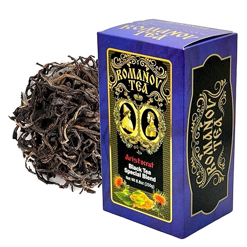 ARISTOCRAT 100% Pure Ceylon black tea blended with safflower, marigold, and blue cornflower (1 pack)