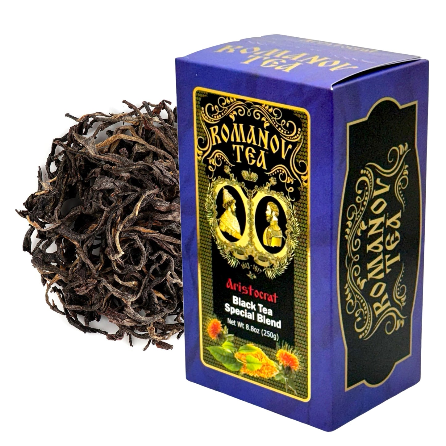 ARISTOCRAT 100% Pure Ceylon black tea blended with safflower, marigold, and blue cornflower (1 pack)