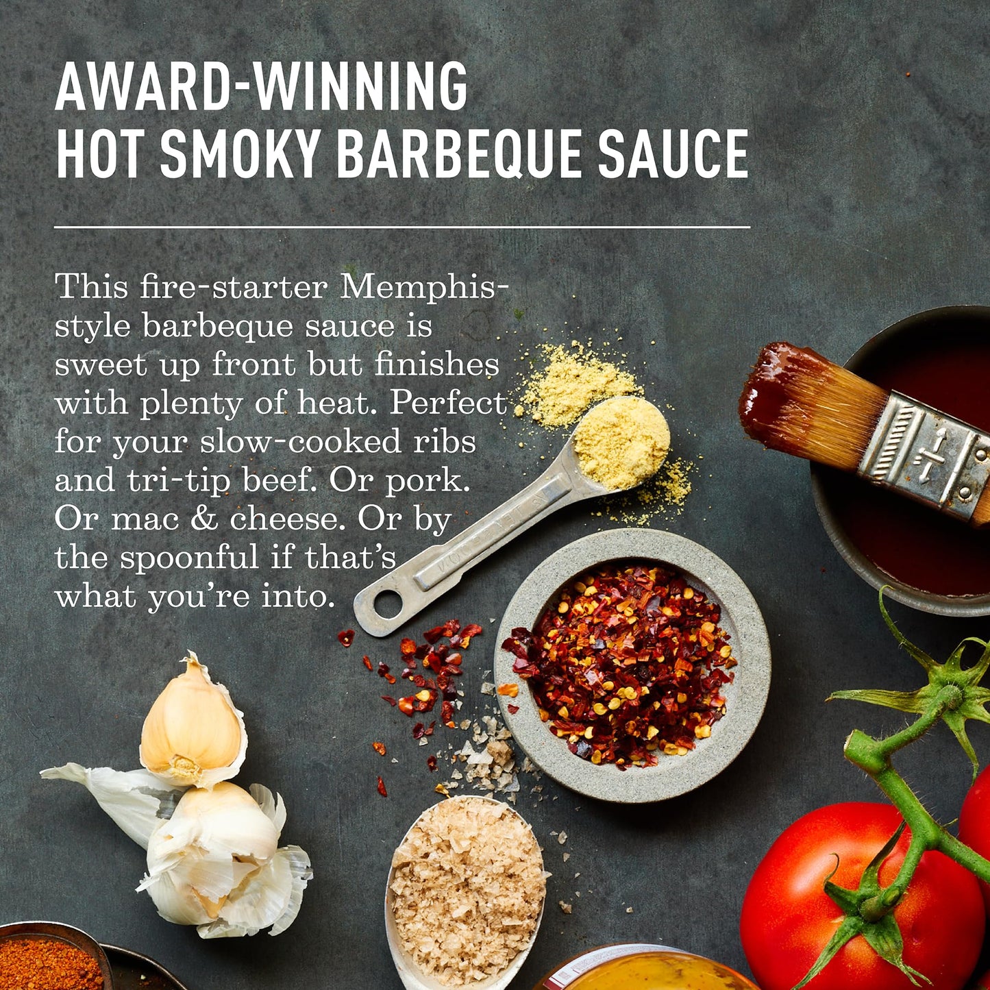 Lillie's Q - Hot Smoky BBQ Sauce, Gourmet Spicy BBQ Flavor (15.4 oz, 2-pack)