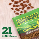 Nature Valley Crunchy Granola, Oats and Dark Chocolate Granola, Resealable Snack Pouch, 16 oz