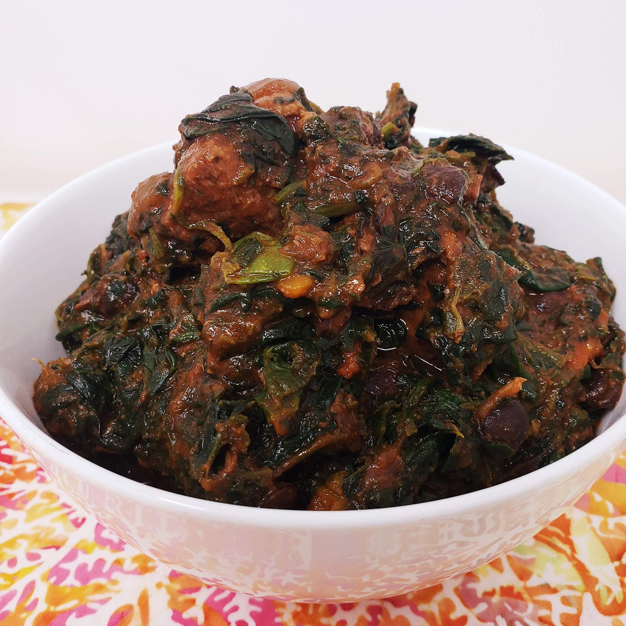 Chef Lilian's Efo Riro Kit- Nigerian West African Soup Kit with Pepper mix, Iru (locust bean), Crayfish, Seasoning Cubes, Hot Chili powder