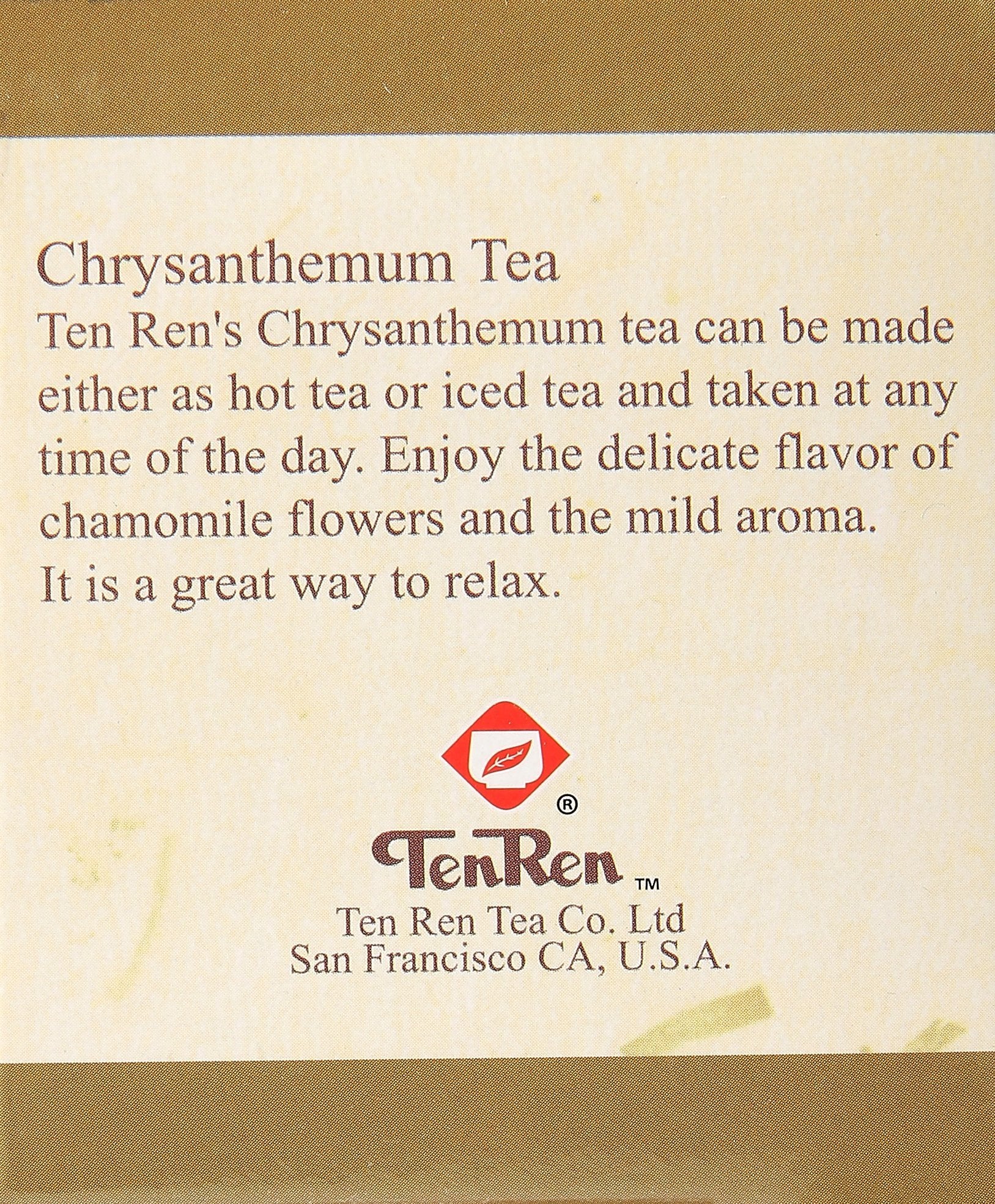 Ten Ren Chrysanthemum Tea, Taiwan Tea, Tea Bag Collection, 20 Bags