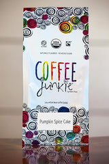 Coffee Junkie Pumpkin Spice Cake Naturally Flavored Organic Coffee Beans - 12 oz - Decaf