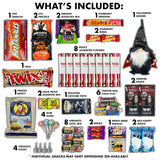 Halloween Variety Pack Gift Basket Care Package, Candy, Snacks Trick or Treat Themed Gift Box, 50 Count
