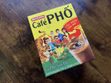 Vietnamese Instant Milk Coffee, Cafe Pho | Box of 9 Sachets | Roasted Ground Coffee Blend with Creamer and Sugar, Suitable for Most Coffee Brewing