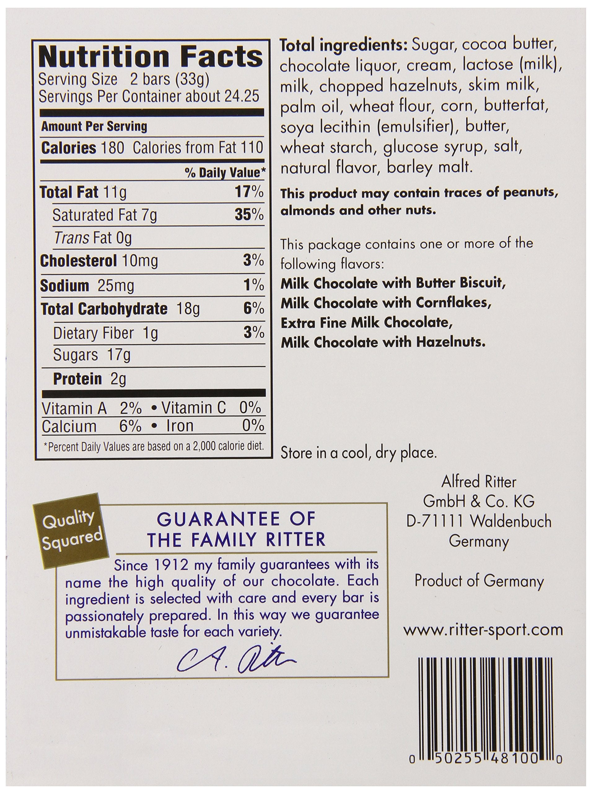 Ritter Sport Changemaker, Chopped Hazelnuts, 1.76 Pound