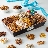 Broadway Basketeers Birthday Nuts Gift Basket - Premium Healthy Assorted 10 Gourmet Nuts & Trail Mix Snacks Basket - Happy Birthday Gifts for Men
