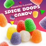 Spice Drops Candy | 1 Pound Bag | Assorted Spiced Gum Drops Bulk Jellies | Jelly Drops Candy in Clove, Wintergreen, Anise, Cinnamon, Peppermint