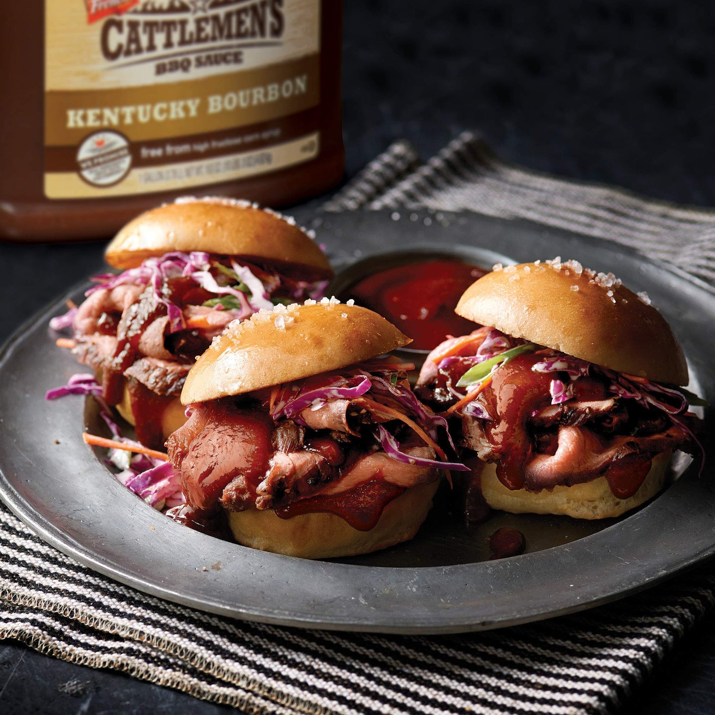 Cattlemen's Kentucky Bourbon BBQ Sauce, 1 gal - One Gallon Jug of Kentucky Bourbon Barbecue Sauce to Flavor Ribs, Chicken, Pork, Steak and More