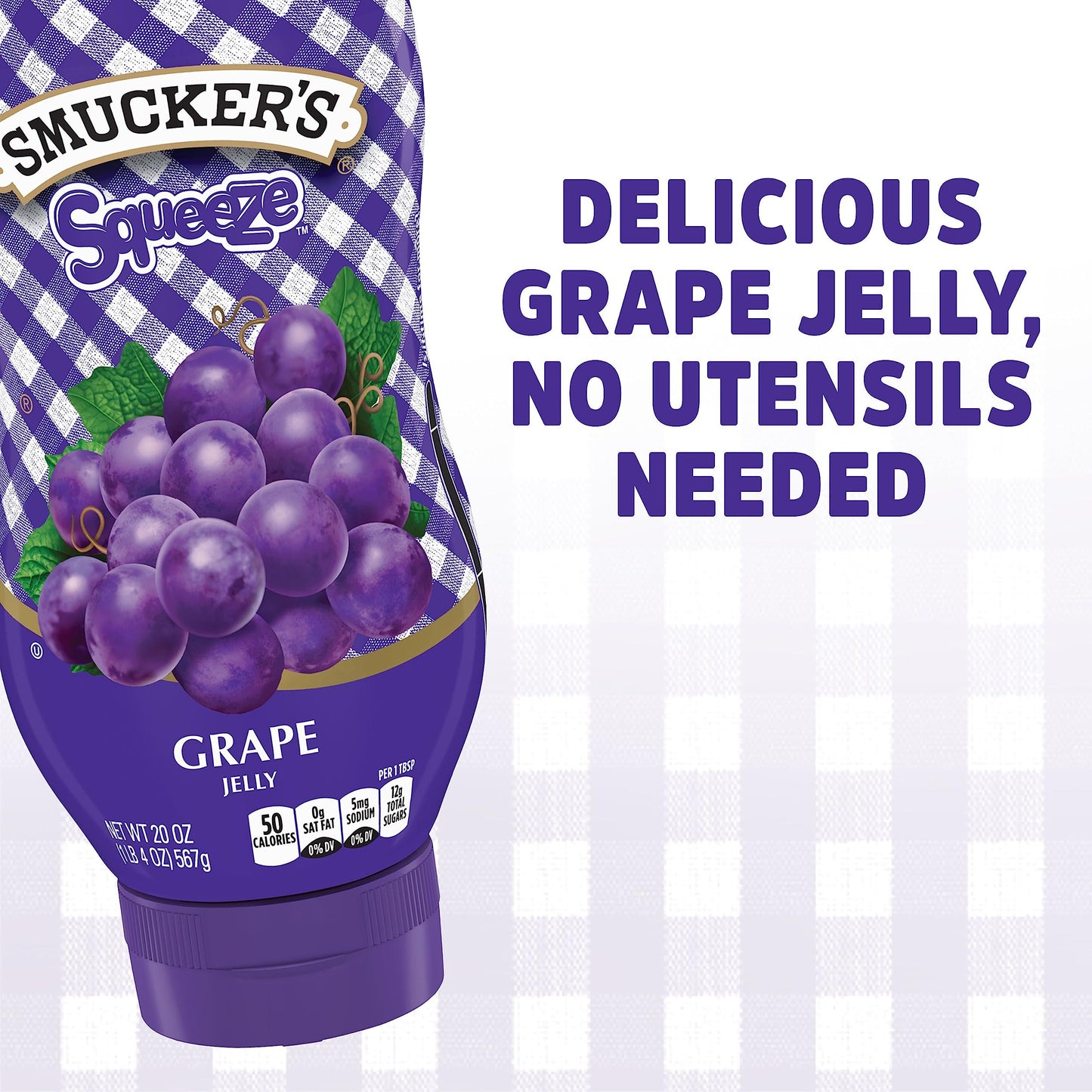 Smucker's Squeeze Grape Jelly, 20 Ounces