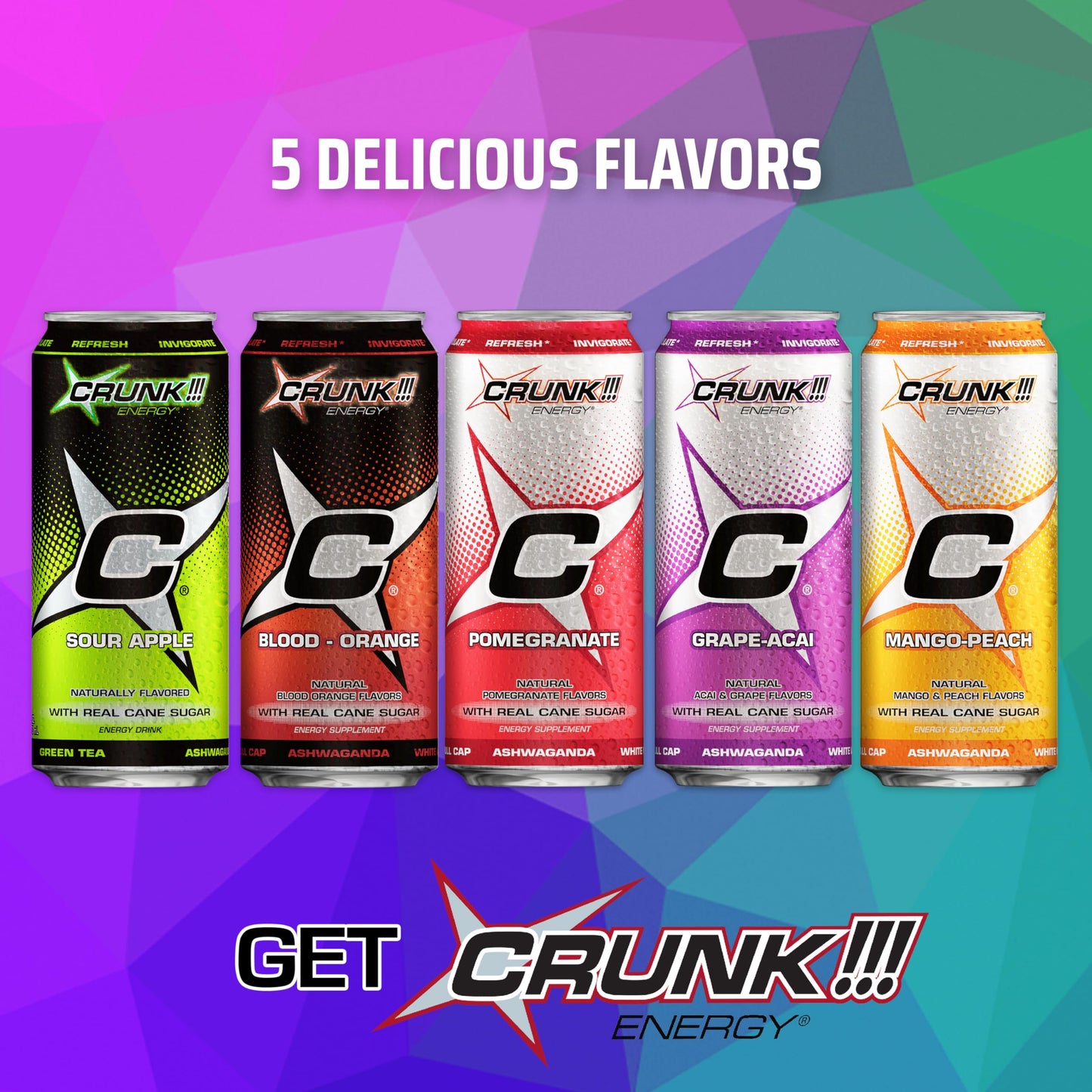 CRUNK!!! Energy Grape-Acai 16oz 24pack