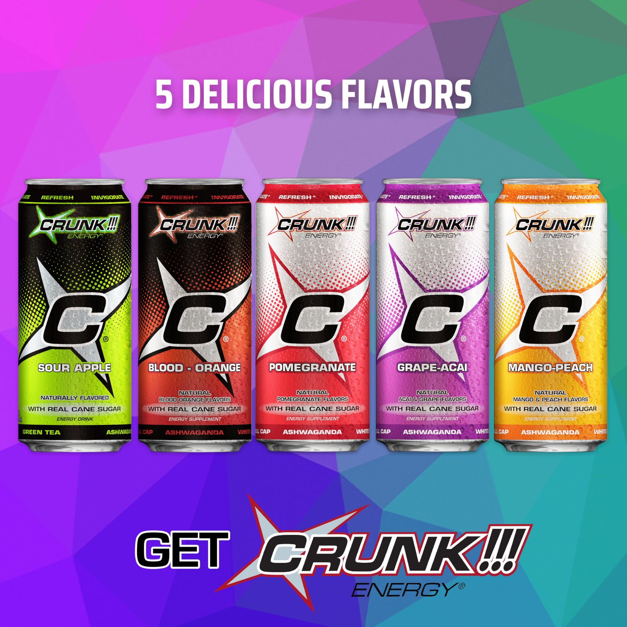 CRUNK!!! Energy Grape-Acai 16oz 24pack