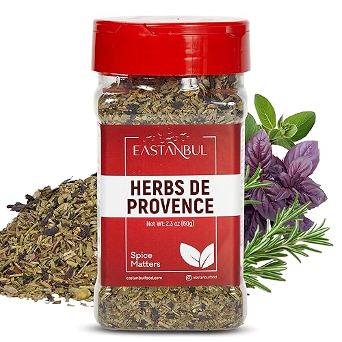 Eastanbul Herbs De Provence Seasoning, 2.3oz, Natural Herbes De Provence Seasoning Spice Blend, From France Culinary Tradition, Perfect for Grills