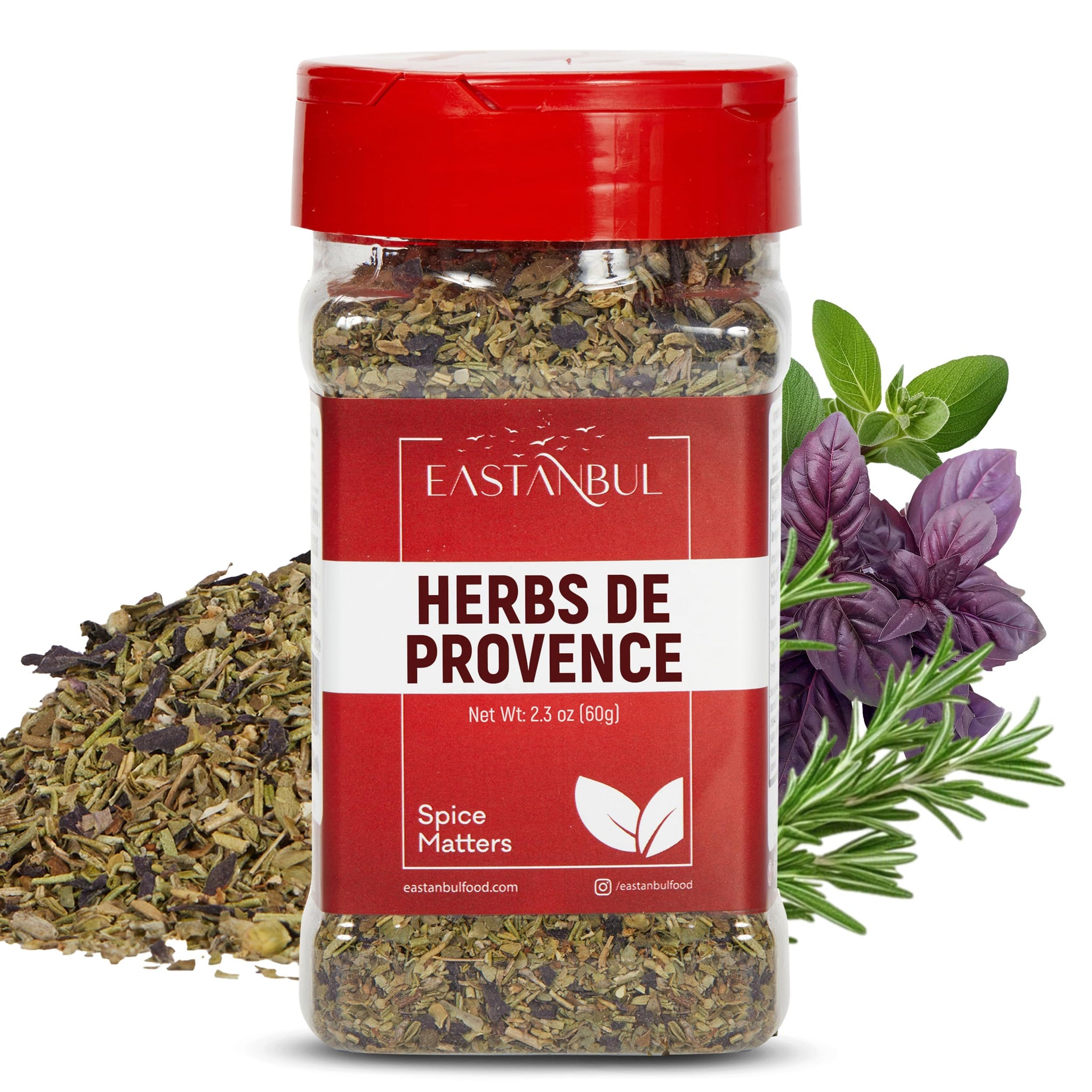 Eastanbul Herbs De Provence Seasoning, 2.3oz, Natural Herbes De Provence Seasoning Spice Blend, From France Culinary Tradition, Perfect for Grills