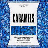 Candy Envy - Individually Wrapped Caramels - Navy Blue Wrapper - 2 Pound Bulk Navy Blue Candy