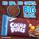 Cocoa Puffs, Chocolatey Breakfast Cereal, Made with Whole Grain, 32 oz Resealable Bag