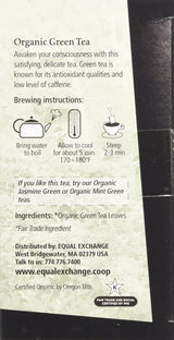 Equal Exchange Organic Green Tea, 20-Count (Pack of 3)