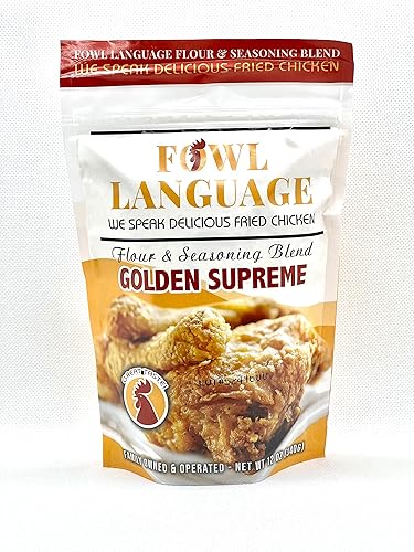 Fowl Language GOLDEN SUPREME Fried Chicken Batter Flour and Seasoning Mix